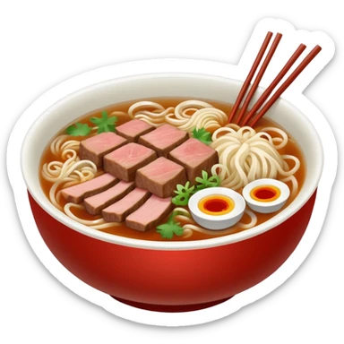 Bowl of pho sticker