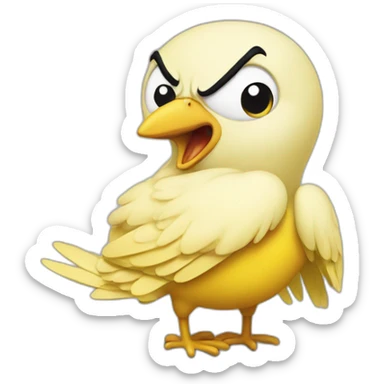 Angry Tweety Pie sticker