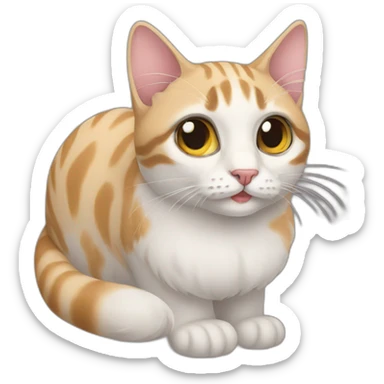 interesting cat sticker