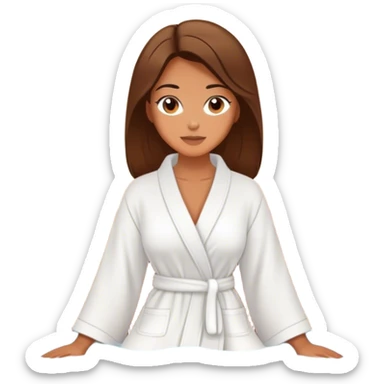 Chica relajandose en un spa sticker