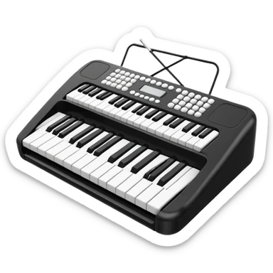 Teclado musical  sticker