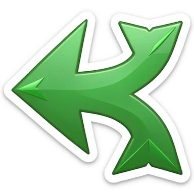 Create an emoji that shows a checkmark and an arrow pointing right. sticker