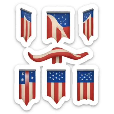 Emoji de la bandera de genero fluido sticker