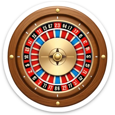 roulette wheel from one to seven sticker