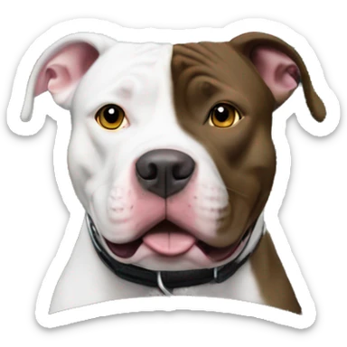 Pitbull staffordshire driving Mercedes  sticker