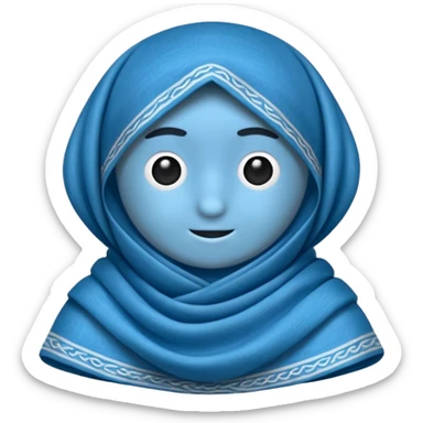 DOĞU TÜRKİSTAN BAYRAĞI (İNSANSIZ) AY VE YILDIZ MAVİ BAYRAK sticker