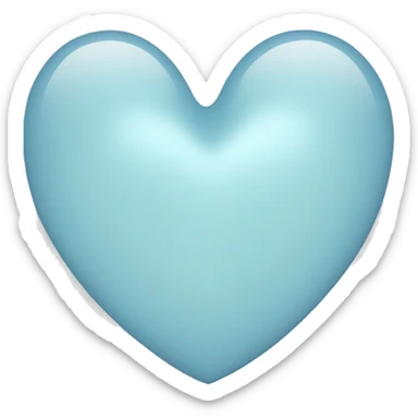 pale blue heart sticker