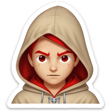 Diablo con capucha sticker