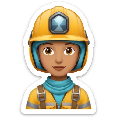 Colorful Helmeted Traveler sticker