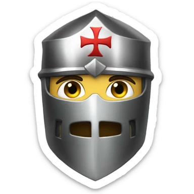Templar knight sticker