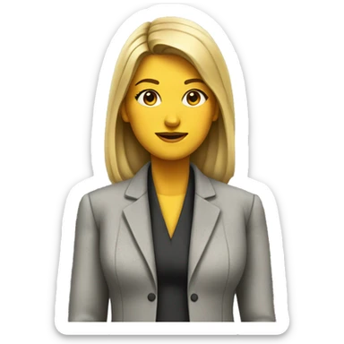 Woman with ft in cement blockssuit sticker