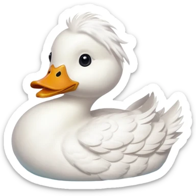 Beyaz ördek sticker