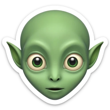 I want you to create an alien just like kaddu from movie koi mil gya sticker