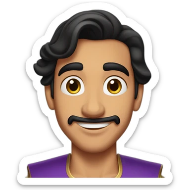 prince ali from aladdin sticker