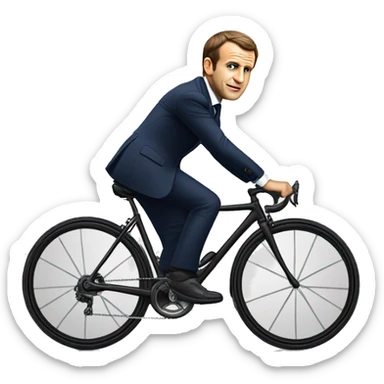 macron en velo sticker