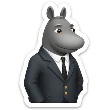 Moomin in a suit. sticker