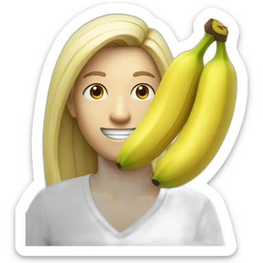 Banana won a tennis tournament sticker