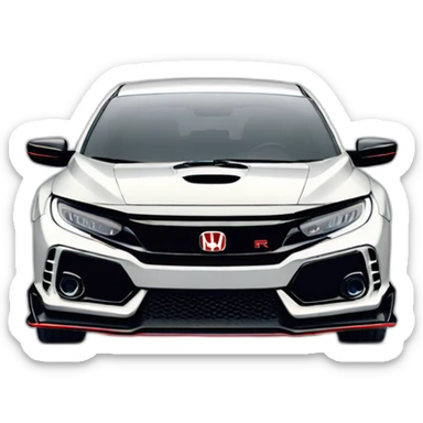 honda civic type r 2020 de face sticker