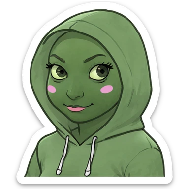 Ballerina cappuccino with a hoodie sticker