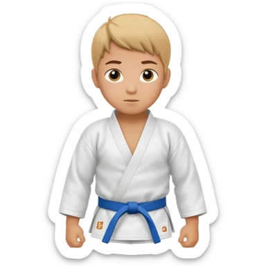 judo kid full body sticker
