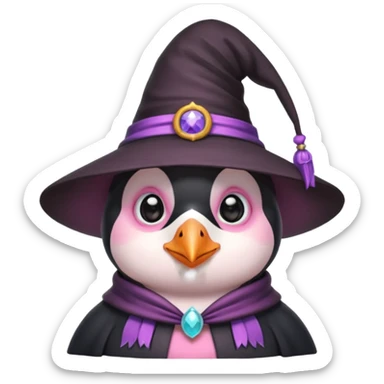 A penguin as a witch
Cute and pink penguin sticker