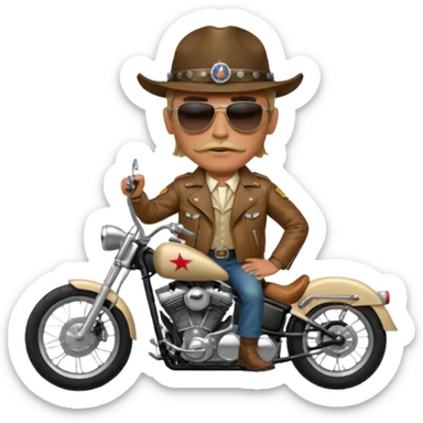 easy rider breaker morant on chopper motorcycle sticker