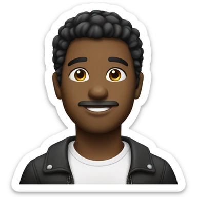 Chico lindo de pelo negro y piel blanca sticker