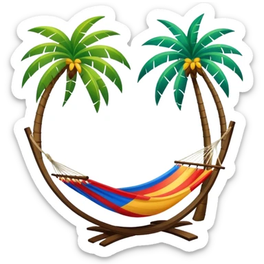 Puerto Rico hammock palm tree sticker
