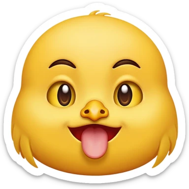 the Smile emoji unhappily clucks her tongue and rolls her eyes sticker