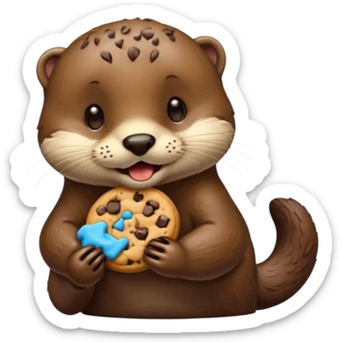 otter bite cookie sticker