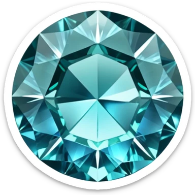 Realistic, 3D rendering, sparkly, Gemstone Musgravite sticker