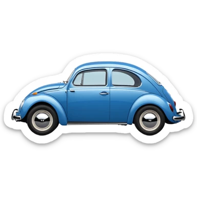 volkswagen coccinelle side vuew  sticker
