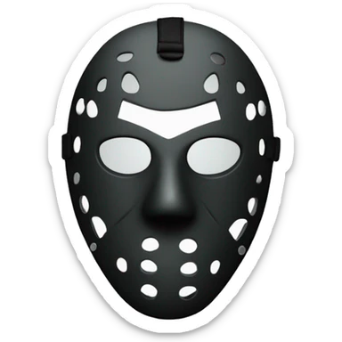 Friday 13th hockey mask sticker