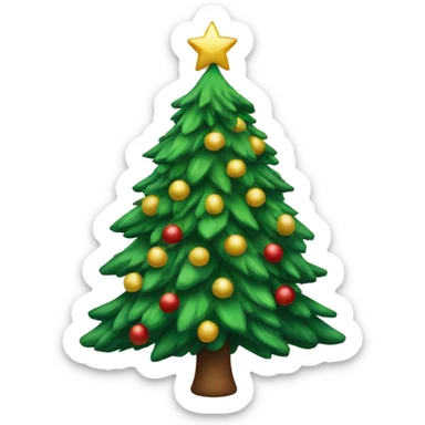 Christmas tree sticker