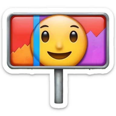 billboard on the street sticker