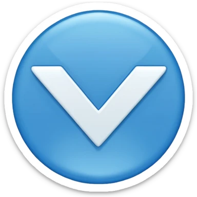 Verificado azul volteado☑️  así como este pero volteado  sticker