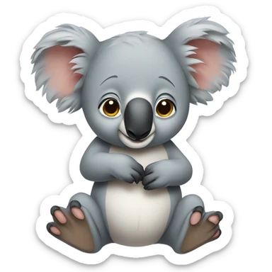 Bebé koala sticker