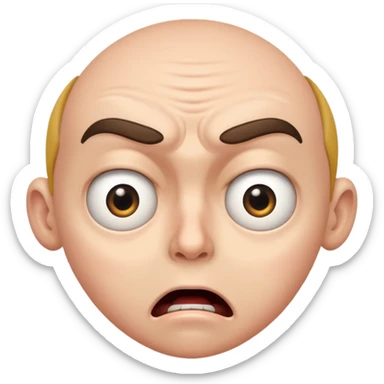 a face with expression saying that they were shock and agree sticker