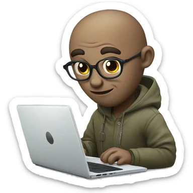 сhid with laptop sticker