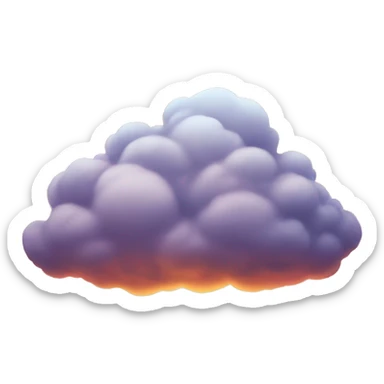 Sunset cloud sticker