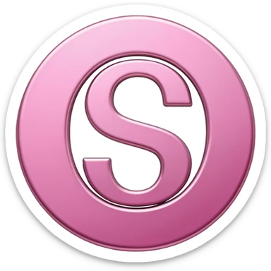 símbolo usd en color rosa con este código de color #FDD2EF sticker