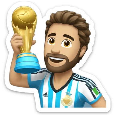 argentina champeon of the world sticker