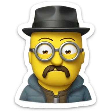Minion as Walter white sticker