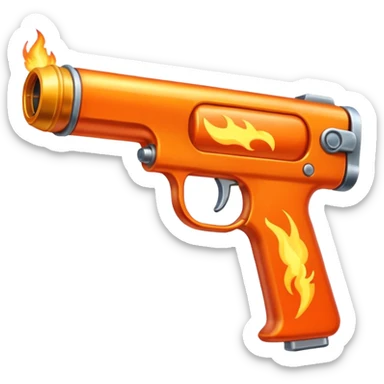 flame gun sticker