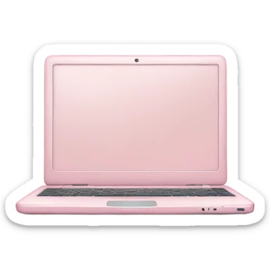 Light pink laptop sticker