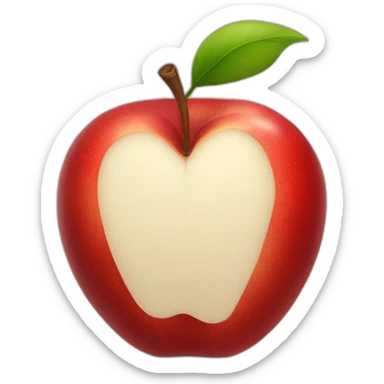 red apple stonks sticker