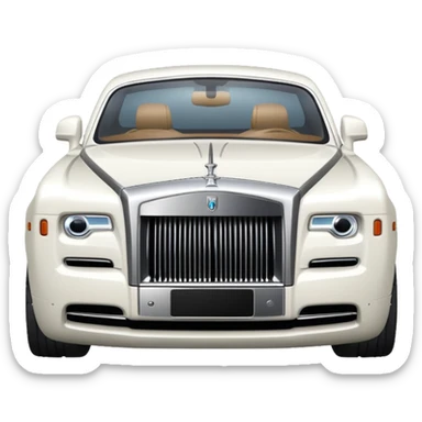 White Rolls Royce sticker