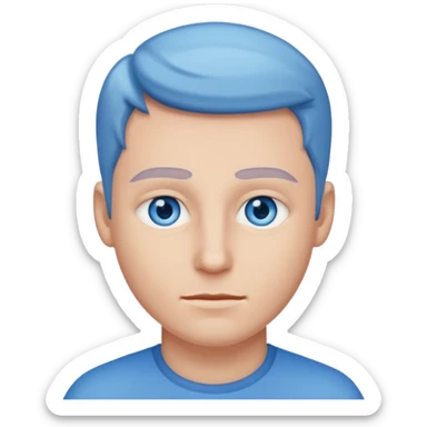 🤵🏼bu emojide sadece göz rengini mavi yap sticker