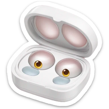 dual compartment prescription contact lens case sticker