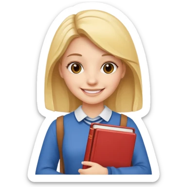college girl sticker